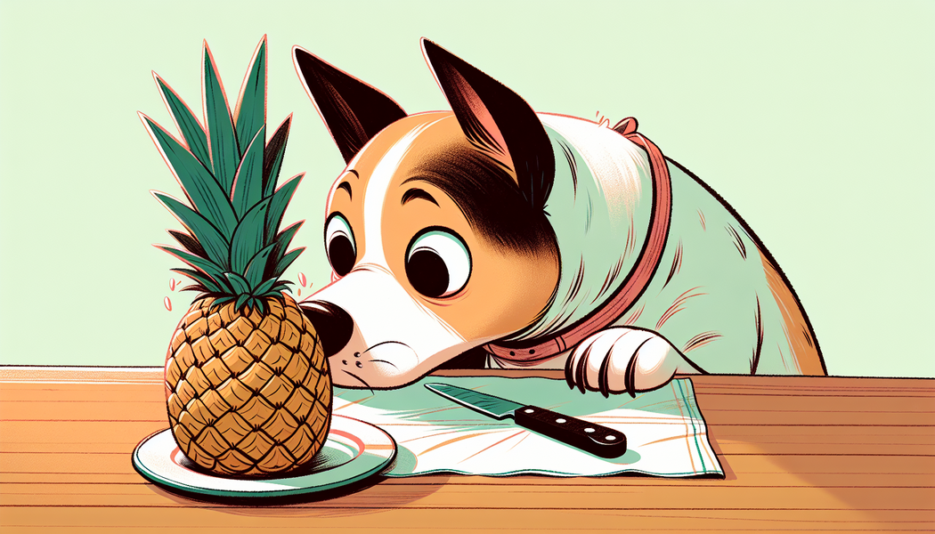 Vorbereitung der Ananas: Schälen und Entkernen - Dürfen Hunde Ananas essen