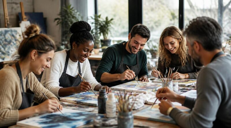Wenn aus Kollegen ein echtes Team wird: Warum Malworkshops den Zusammenhalt im Unternehmen stärken